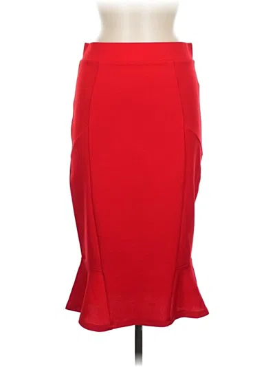 Pre-owned Olivia Blu Formal Skirt In Red