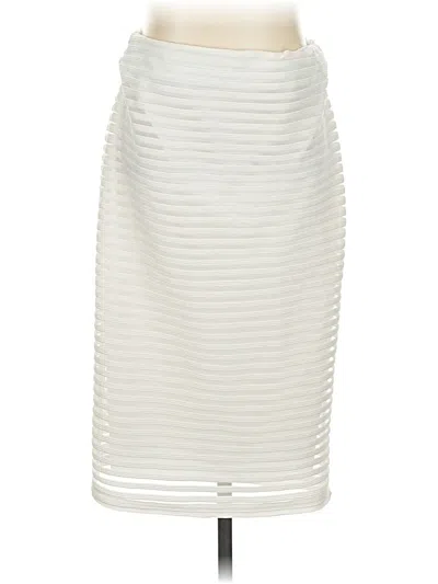 Pre-owned Olivia Blu Formal Skirt In White