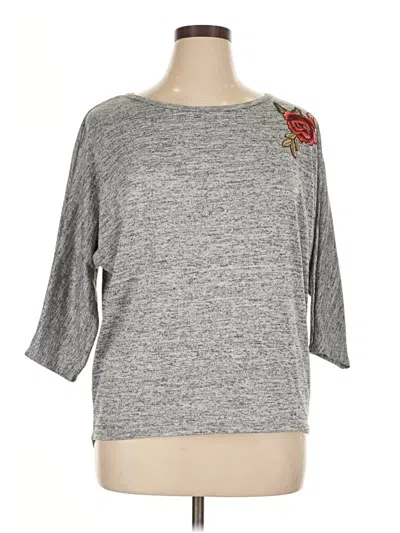 Pre-owned Olivia Blu Pullover Sweater In Gray