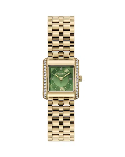 Olivia Burton Berkley Square Quartz Mini Watch, 21mm X 21mm In Gold