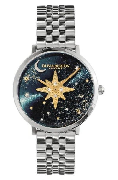 Olivia Burton Celestial Nova Bracelet Watch, 35mm In Blue