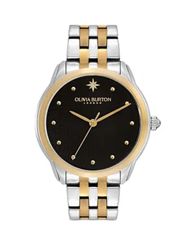 Olivia Burton Women's Celestial Starlight Two-tone Stainless Steel Watch 36mm In Black