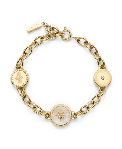 Olivia Burton Charms Silver Tone Bracelet In Metallic
