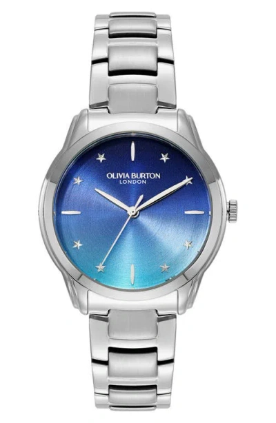 Olivia Burton Women's Colourwave Silver Tone Stainless Steel Bracelet Watch, 36mm In Metallic