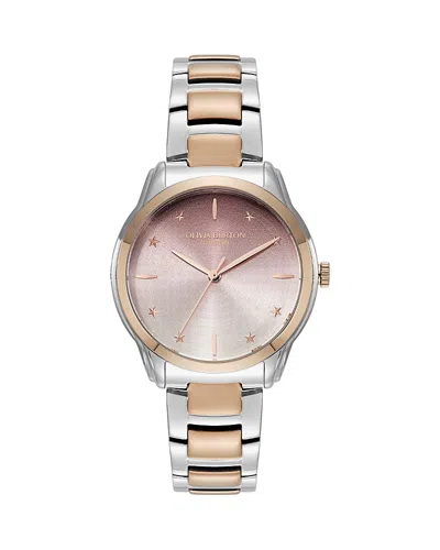 Olivia Burton Colourwave Watch, 36mm In Metallic