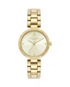 Olivia Burton Women's Dimension Gold Tone Bracelet Watch, 32mm In Ivory/gold