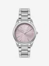 Olivia Burton Glowful Stainless Steel Watch With Lavender Dial In Metallic