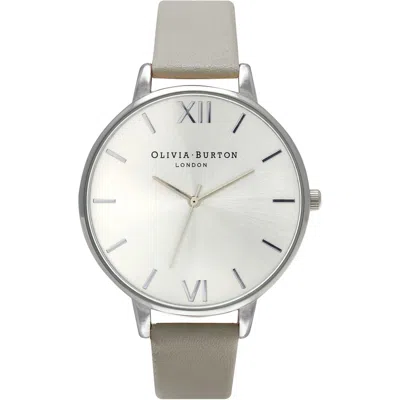 Olivia Burton Gray Leather Women's Watch