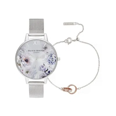 Olivia Burton Gray Stainless Steel Stainless Steel Watch In Grey