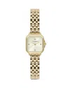 Olivia Burton Women's Grosvenor Mini Gold Tone Bracelet Watch, 20mm In Ivory/gold