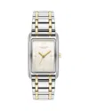 Olivia Burton Women's Grove Silver Stainless Steel Watch 23mm In White/two-tone