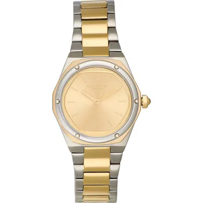 Olivia Burton Hexa Two-tone Bracelet Watch, 33mm In Gold
