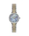 Olivia Burton Honey Comb Ultra Slim Watch, 28mm In Blue/two Tone