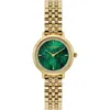 Olivia Burton Women's Honeycomb Ultra Slim Gold Tone Bracelet Watch, 28mm In Green