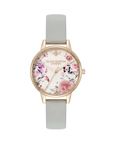 Olivia Burton Illustrated Floral Watch, 30mm