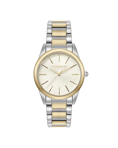 Olivia Burton Women's Glowful Two-tone Stainless Steel Bracelet Watch, 34mm In Two Tone
