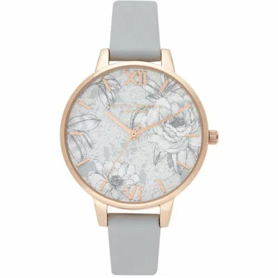 Olivia Burton Ladies' Watch  Ob16tz01 ( 34 Mm) Gbby2 In Gray