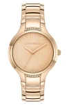 Olivia Burton Women's Lea Rose Gold-tone Stainless Steel Watch 34mm In Carnation Gold
