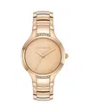 Olivia Burton Women's Lea Rose Gold-tone Stainless Steel Watch 34mm In Pink