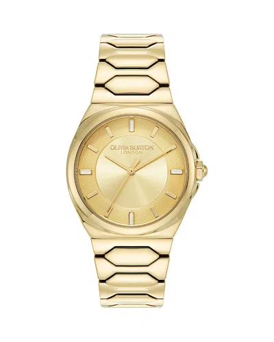 Olivia Burton Women's Lustre Gold-tone Stainless Steel Bracelet Watch 34mm