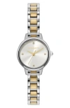 Olivia Burton Women's Mini Classic Two-tone Stainless Steel Bracelet Watch, 23mm In Silver