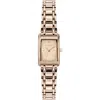 Olivia Burton Women's Mini Grove Rose Gold Tone Stainless Steel Bracelet Watch, 16mm In Gold