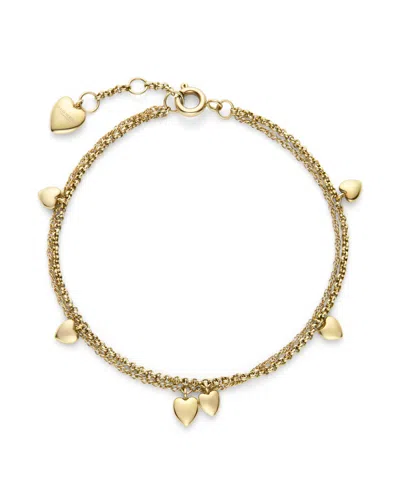 Olivia Burton Mini Heart Gold Tone Stainless Steel Bracelet