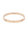 Olivia Burton Mini Heart Gold Tone Stainless Bangle Bracelet In Gold