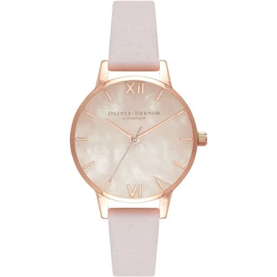 Olivia Burton Multicolor Artificial Leather Watch In Gold