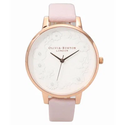 Olivia Burton Multicolor Artificial Leather Watch In Gold