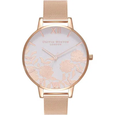 Olivia Burton Multicolor Stainless Steel Dress Watch In Gold