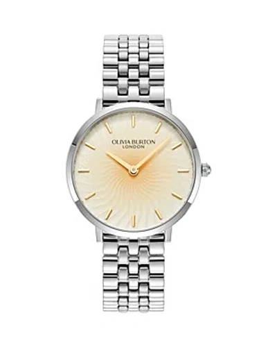 Olivia Burton Women's Radiant Sun Silver Stainless Steel Watch 35mm