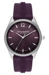 Olivia Burton Radiate Silicone Strap Watch, 38mm In Purple