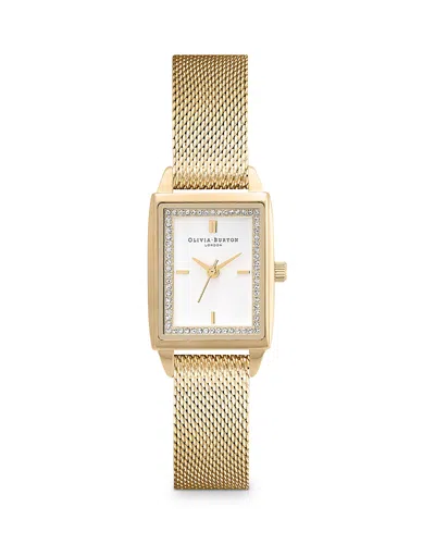 Olivia Burton Rectangle Bracelet Watch, 20.5mm In Gold