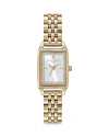 Olivia Burton Women's Quartz Gold-tone Stainless Steel Bracelet Watch 25.5mm X 20.5mm In White/gold