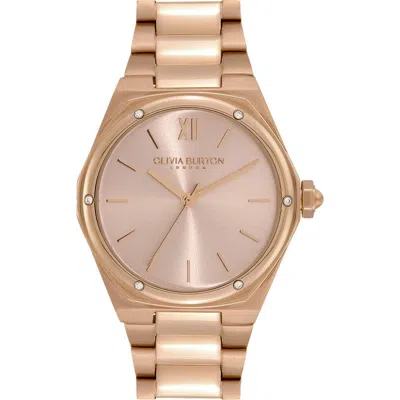 Olivia Burton Sports Luxe Hexa Bracelet Watch, 33mm In Pink
