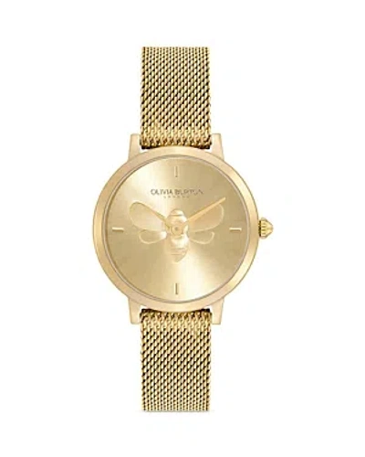 Olivia Burton Women's Ultra Slim Bee Gold-tone Steel Watch 28mm