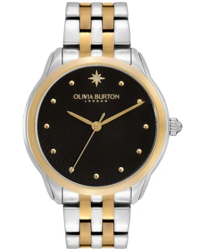 Olivia Burton Women's Celestial Starlight Two-tone Stainless Steel Watch 36mm In Black