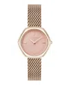 Olivia Burton Women's Charing Rose Gold Tone Stainless Steel Bracelet Watch, 28.5mm In Gold