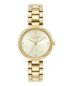 Olivia Burton Women's Dimension Gold Tone Bracelet Watch, 32mm In Gold