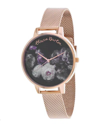 Olivia Burton Fine Art 30mm Watch In Gold
