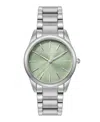 Olivia Burton Women's Glowful Silver Tone Stainless Steel Bracelet Watch, 34mm In Silver