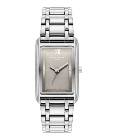 OLIVIA BURTON WOMEN'S GROVE SILVER STAINLESS STEEL WATCH 23MM