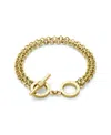 Olivia Burton Women's Honeycomb Toggle Gold Plated Bracelet In Gold-plated