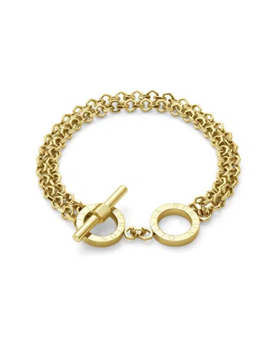 Olivia Burton Women's Honeycomb Toggle Gold Plated Bracelet In Gold-plated