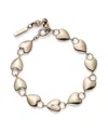 Olivia Burton Women's Locked Heart Rose Gold Plated Bracelet In Rose Gold-plated