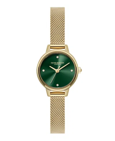 OLIVIA BURTON WOMEN'S MINI CLASSIC GOLD TONE STAINLESS STEEL MESH BRACELET WATCH, 23MM
