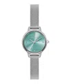 Olivia Burton Women's Mini Classic Silver Tone Stainless Steel Mesh Bracelet Watch, 23mm In Silver