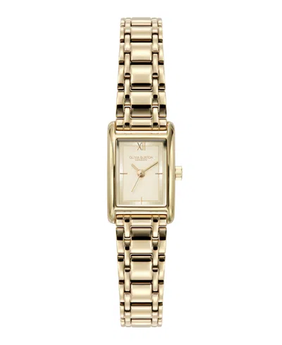 OLIVIA BURTON WOMEN'S MINI GROVE GOLD TONE STAINLESS STEEL BRACELET WATCH, 16MM