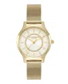 Olivia Burton Women's Wonder Lust Gold-tone Stainless Steel Mesh Bracelet Watch 30mm In Gold